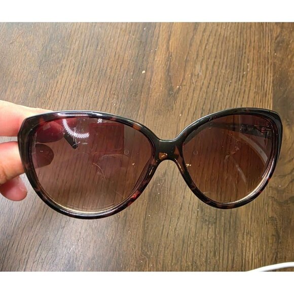 Fossil Womens Cateye Sunglasses Brown Tortoise Frame 53640 - Picture 1 of 16
